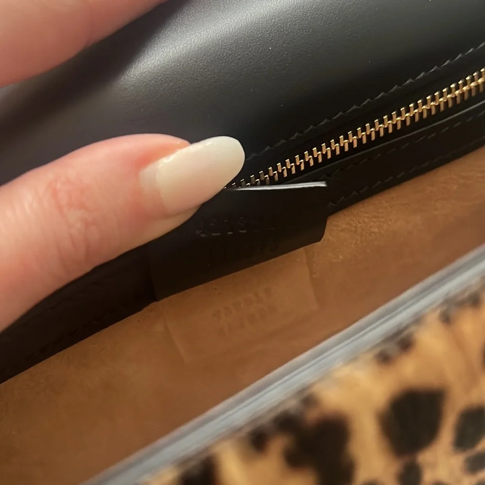 💯% Auth GUCCI Leather Bag - Sylvie Calf Hair Harako Leopard Print Shoulder Bag